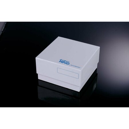 BIOX CARDBOARD FREEZER BOX, 100 WELL, 3 INCH, WHITE PLASTI-COAT, 100PK BX90-2300